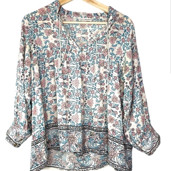 Ulla Johnson Rhia blouse in light floral - Picture 2 of 3